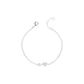 Pulseira Coração Duo Prata 925