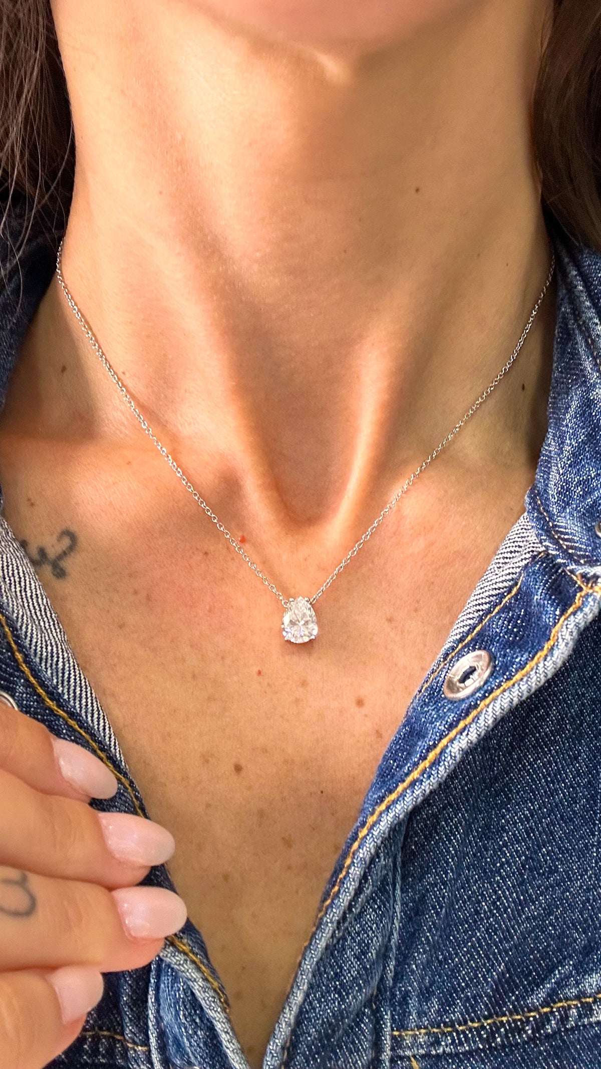Colar Ivy Moissanite Prata 925