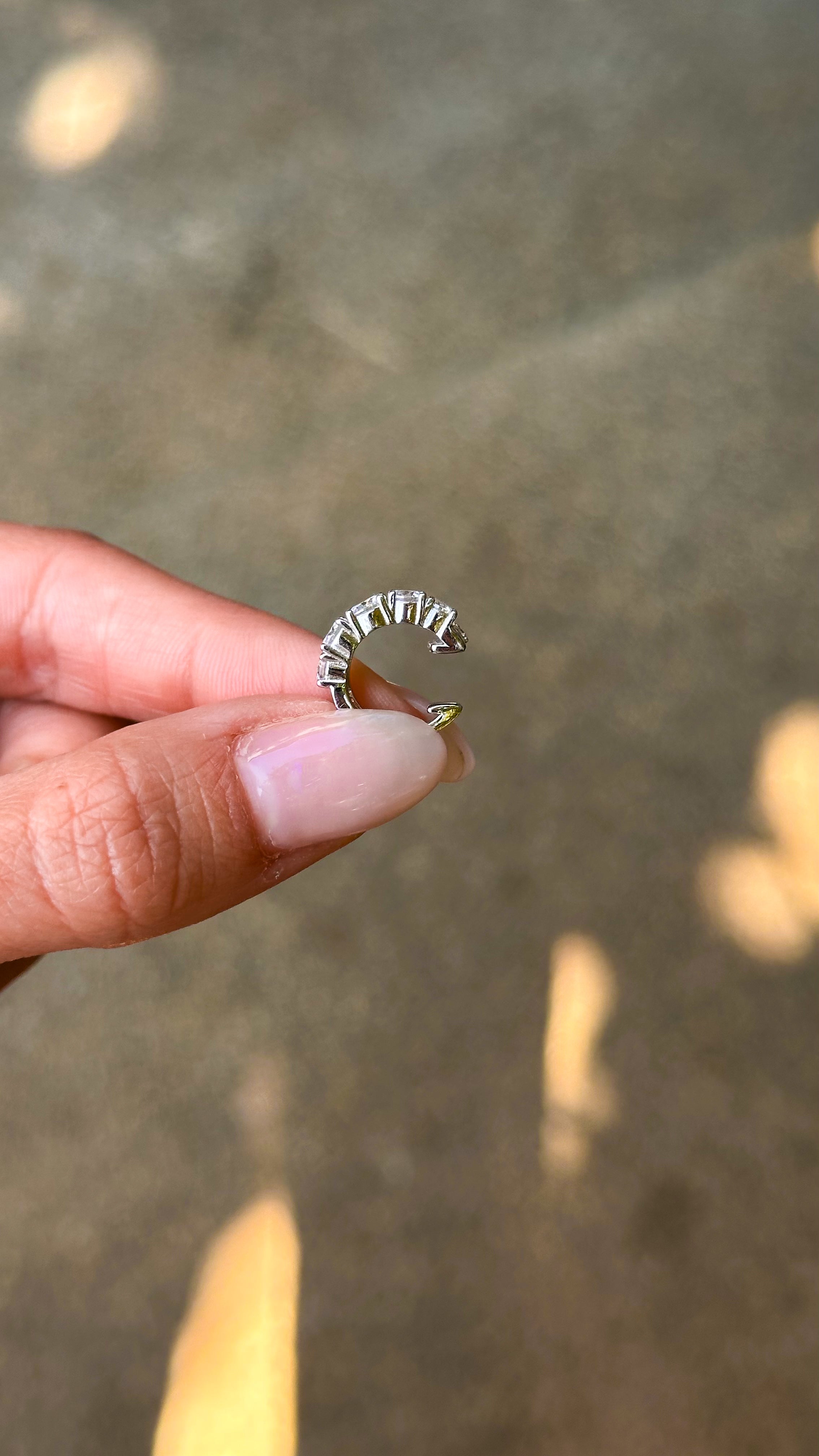 Piercing Liz Moissanite Prata 925