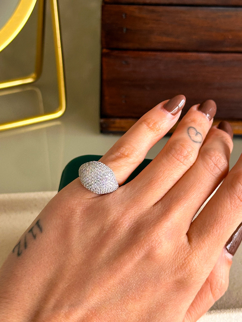 Anel Lume Prata 925 - “pinky ring”