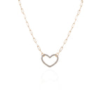 Colar Coração Elos Prata 925 elos cartier — Rubiê Joias