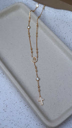 Colar Terço Moissanite Prata 925