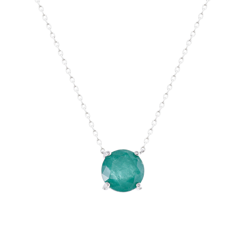 Colar Clair Esmeralda Prata 925