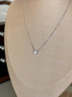 Colar Esme Moissanite 5mm Prata 925
