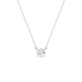 Colar Clair Zircônia Cristal 5mm Prata 925