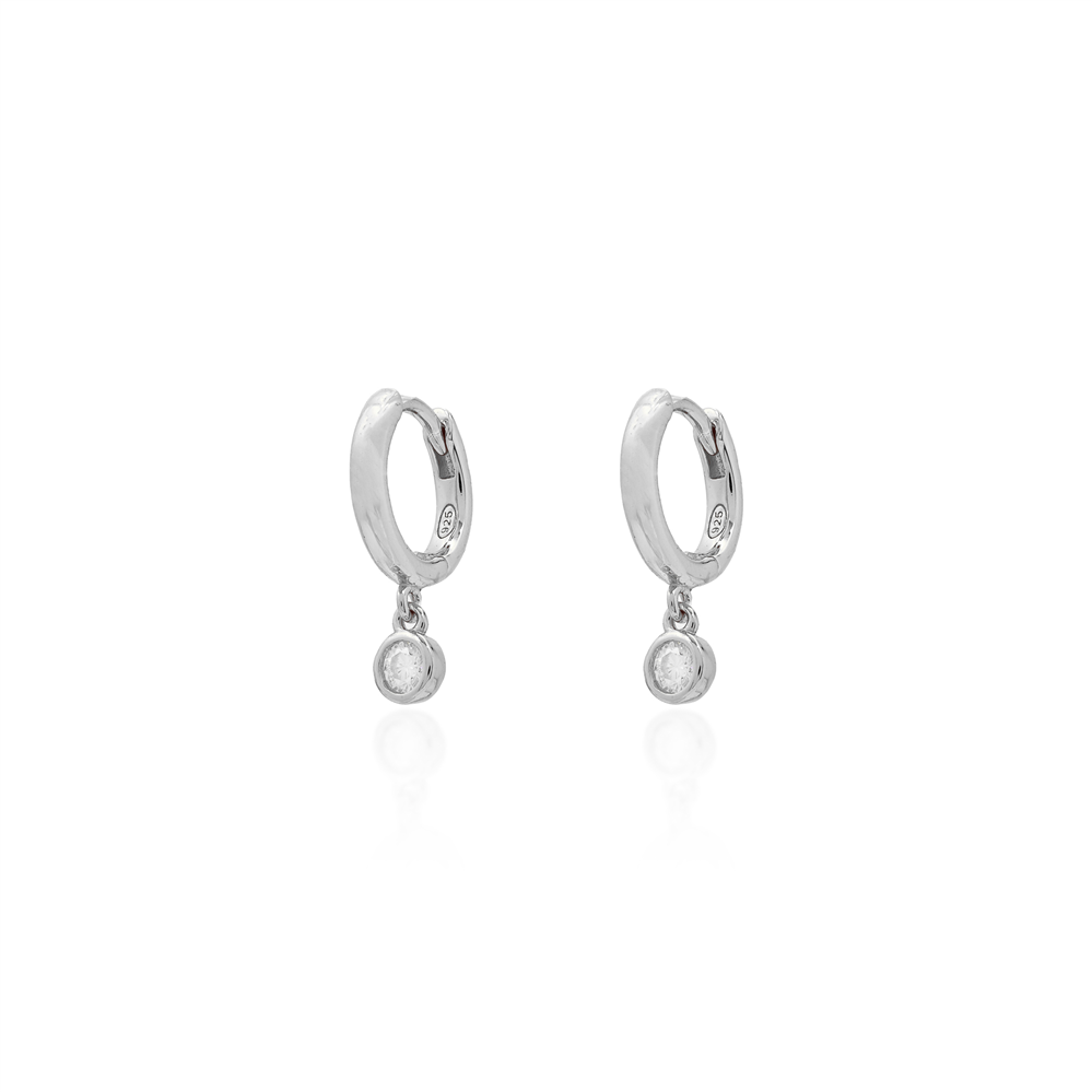 Brinco Argola Thay Moissanite Prata 925