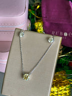 Colar Clair Yellow Fancy Prata 925