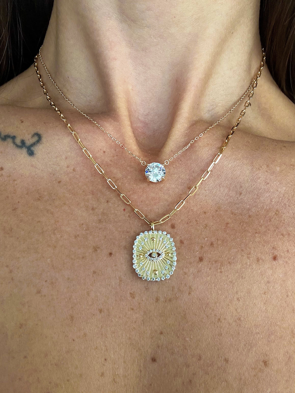 Colar Clair Zircônia Cristal 8mm Prata 925