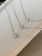Colar Esme Moissanite 8mm Prata 925