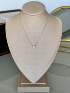 Colar Esme Moissanite 6,5mm Prata 925
