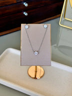 Brinco Esme Moissanite 6,5mm Prata 925
