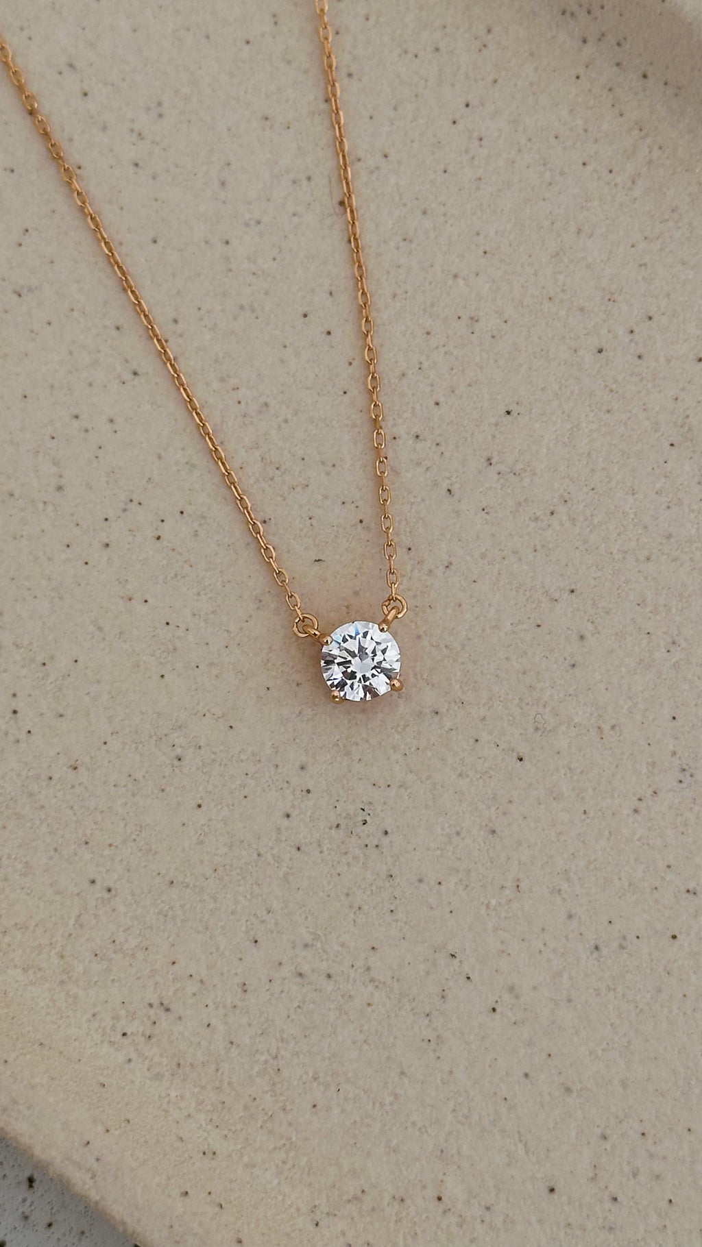 Colar Clair Zircônia Cristal 6mm Prata 925