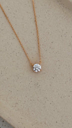 Colar Clair Zircônia Cristal 6mm Prata 925