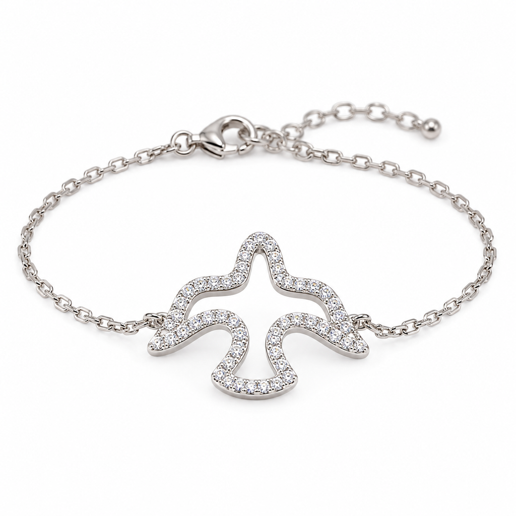 Pulseira Holy Prata 925 Espírito Santo vazado — Rubiê Joias