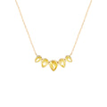 Colar Drops Yellow Fancy Prata 925