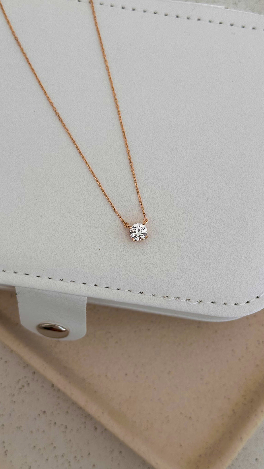 Colar Clair Zircônia Cristal 6mm Prata 925