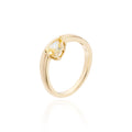 Anel Gota Yellow Fancy Prata 925 — Rubiê Joias