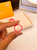 Anel Silicone Pink Moissanite Prata 925