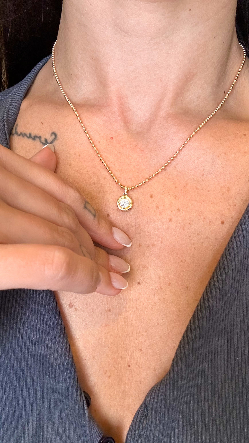 Colar Francesca Moissanite Prata 925