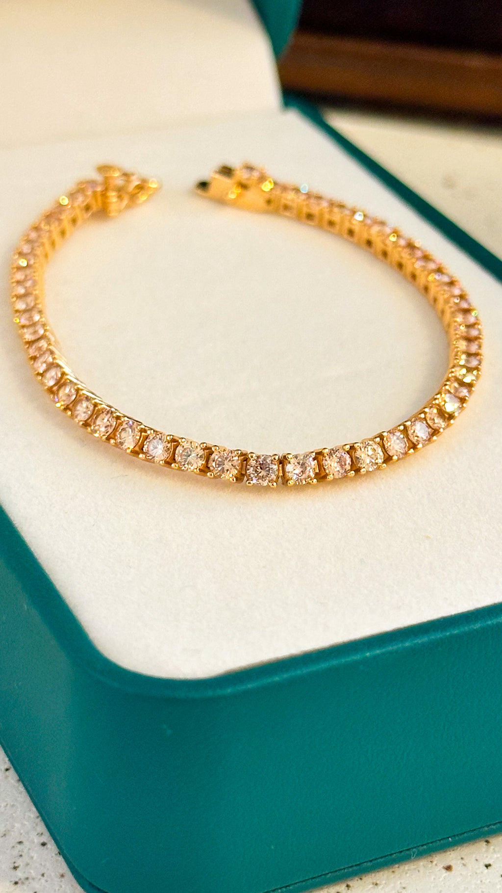 Pulseira Riviera Clássica Champanhe Prata 925