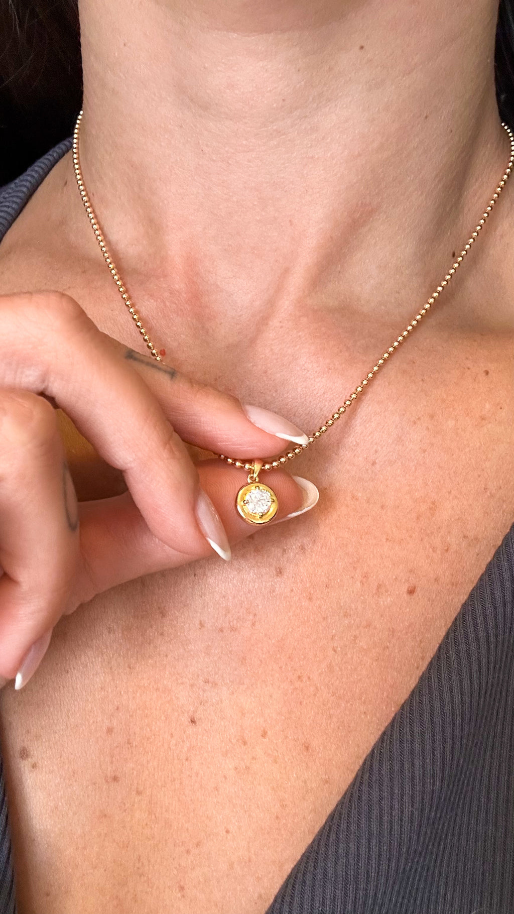 Colar Francesca Moissanite Prata 925