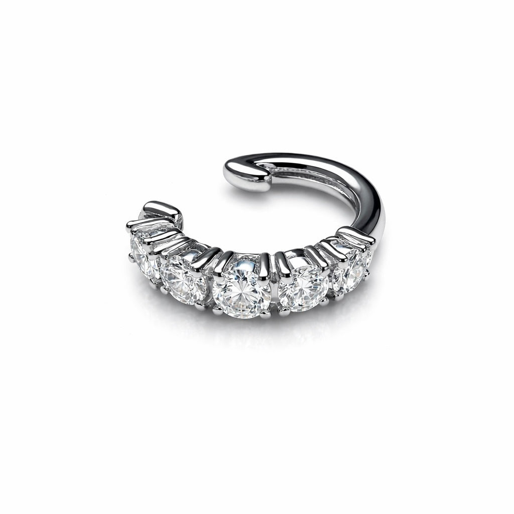Piercing Moissanite Prata 925