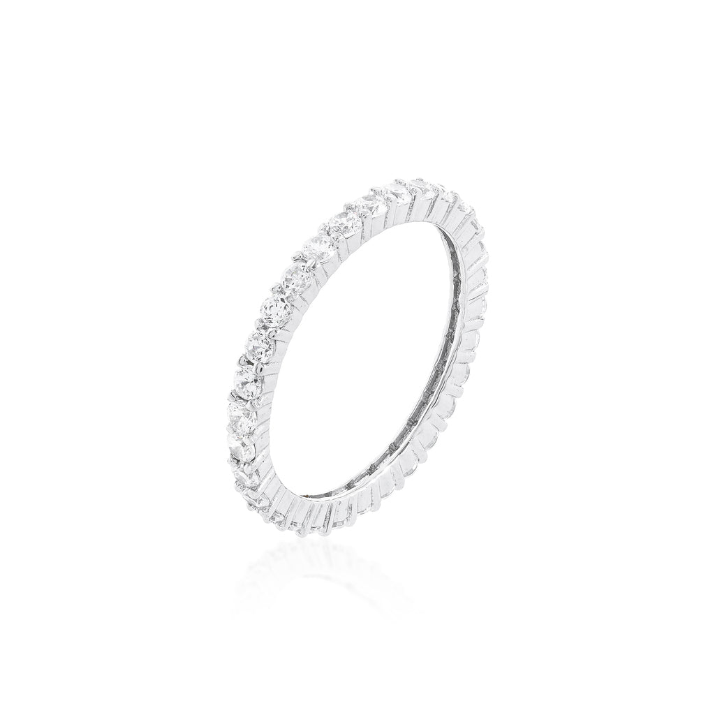 Anel Lara 2mm Prata 925