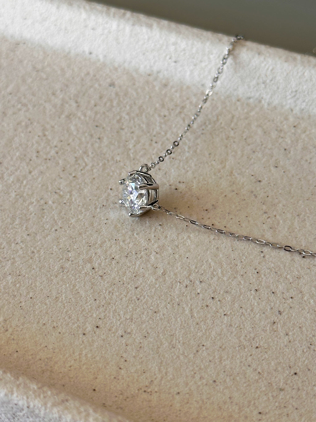 Colar Esme Moissanite 8mm Prata 925