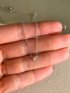 Colar Clair Zircônia Cristal 3mm Prata 925