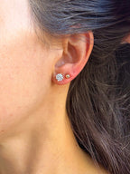 Brinco Clair Zircônia Cristal 8mm Prata 925