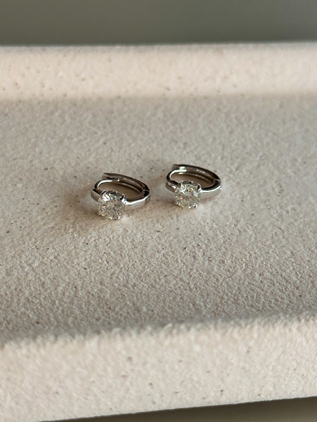 Brinco Argola Nick Moissanite Prata 925