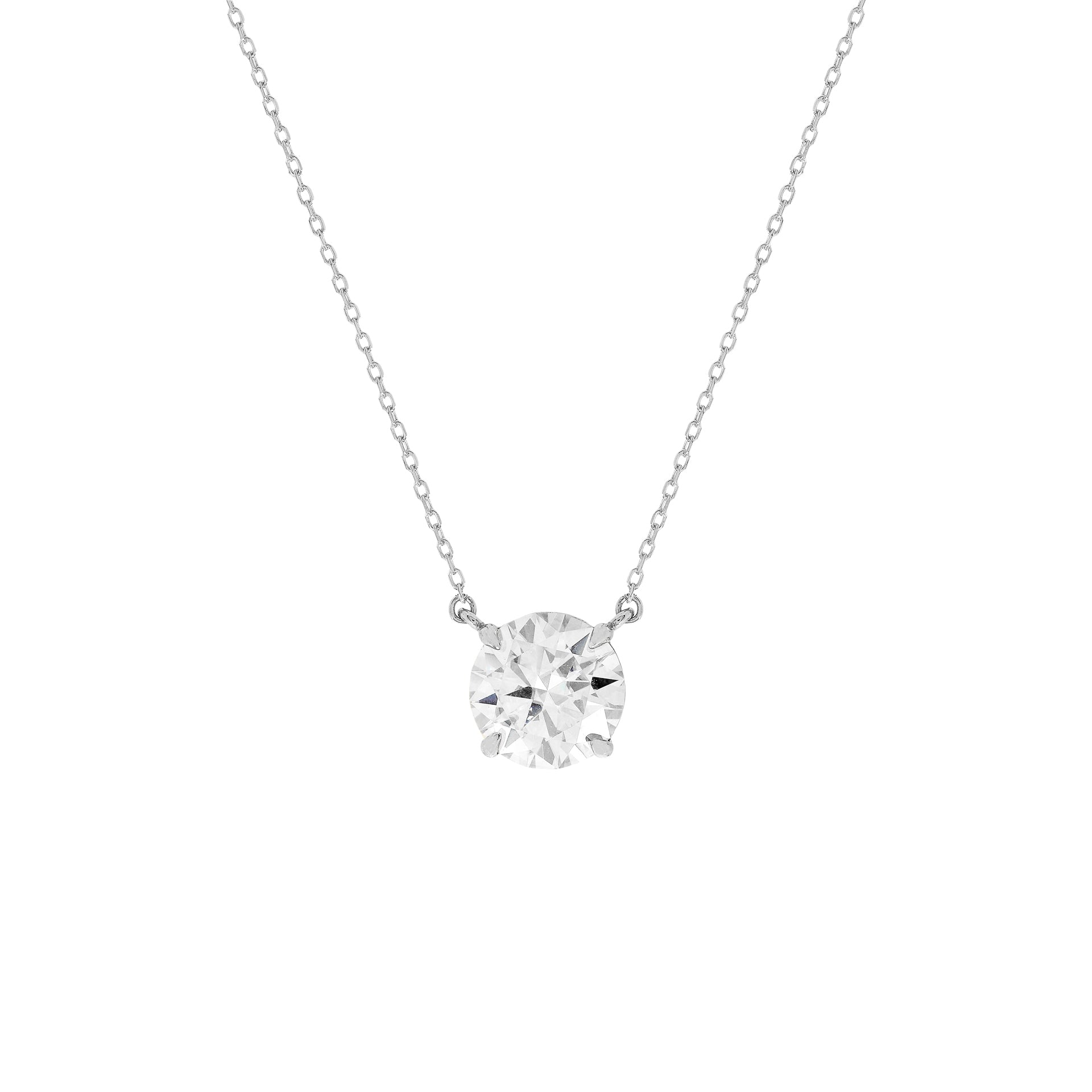Colar Esme 10mm Moissanite Prata 925