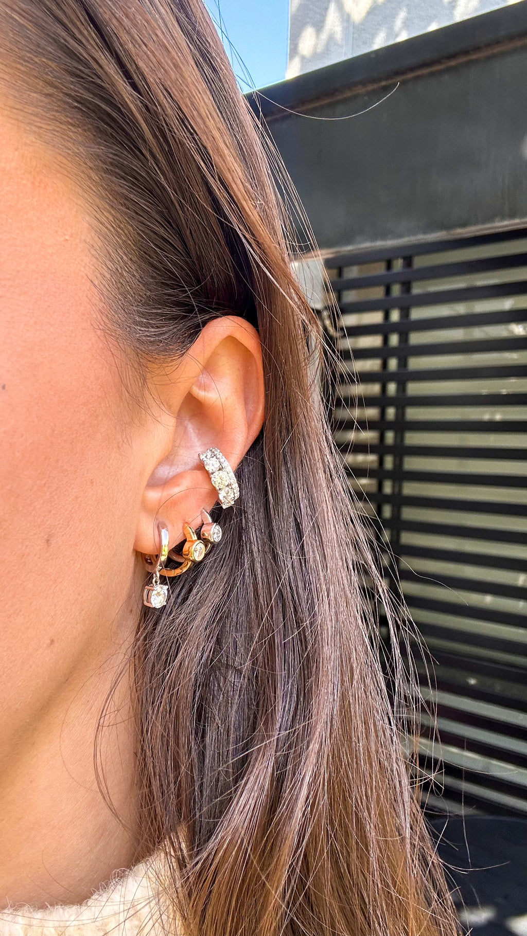 Piercing Liz Moissanite Prata 925