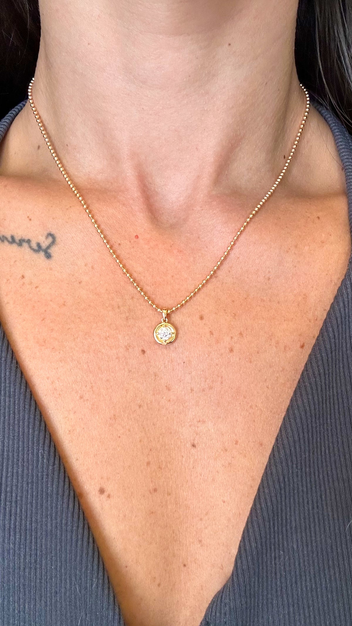 Colar Francesca Moissanite Prata 925