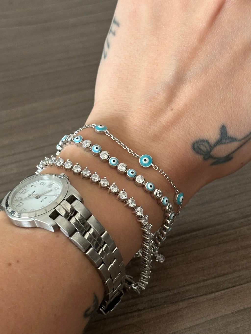 Pulseira Riviera Olho Grego Prata 925