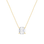 Colar Clair Zircônia Cristal 8mm Prata 925
