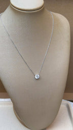 Colar Esme Portuguese Cut 8mm Moissanite Prata 925