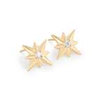 Brinco Estrela Moissanite Prata 925