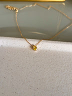 Colar Gota Yellow Prata 925
