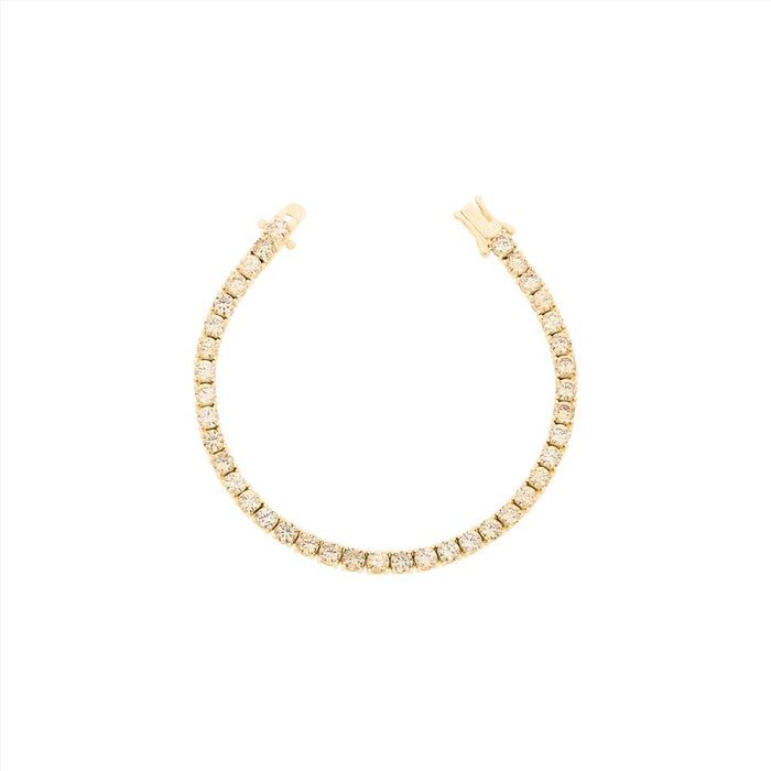 Pulseira Riviera Clássica Champanhe Prata 925
