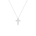 Colar Cruz Moissanite Prata 925