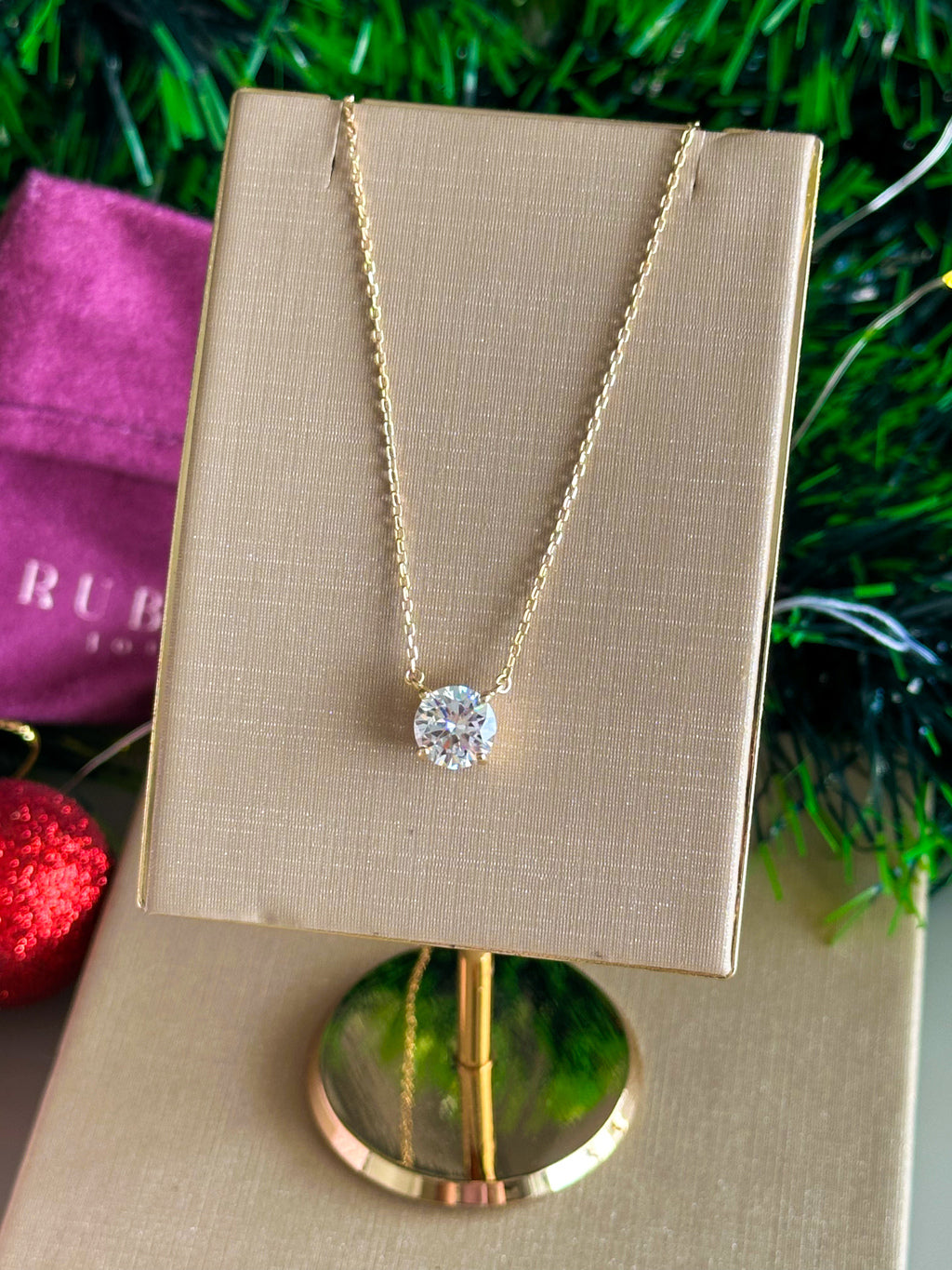 Colar Clair Zircônia Cristal 8mm Prata 925