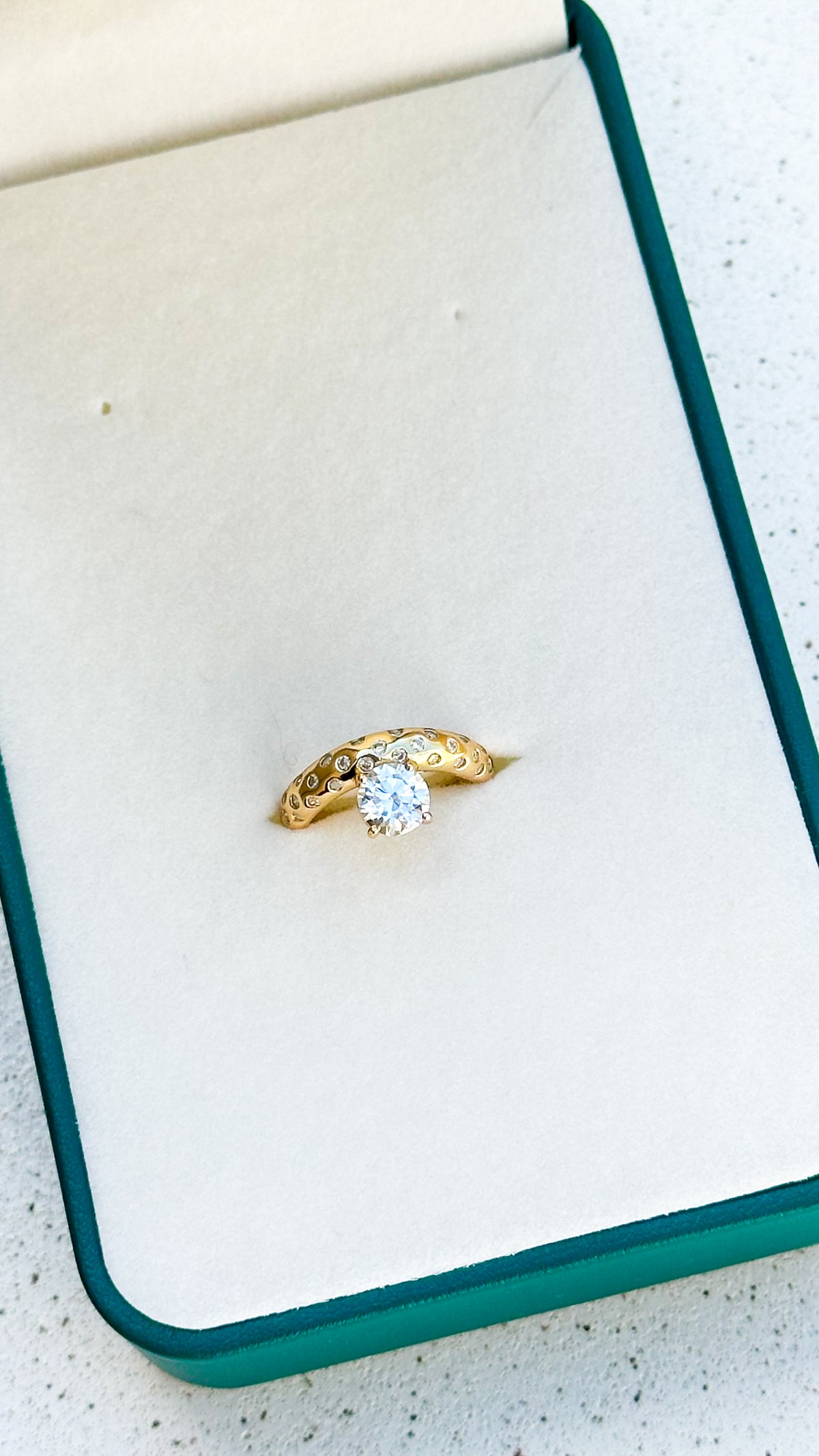 Anel Mônaco Moissanite Prata 925