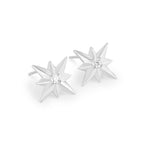 Brinco Estrela Moissanite Prata 925