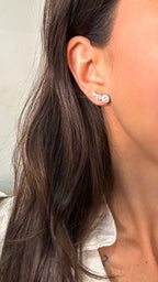 Brinco Earcuff Marina Moissanite Prata 925
