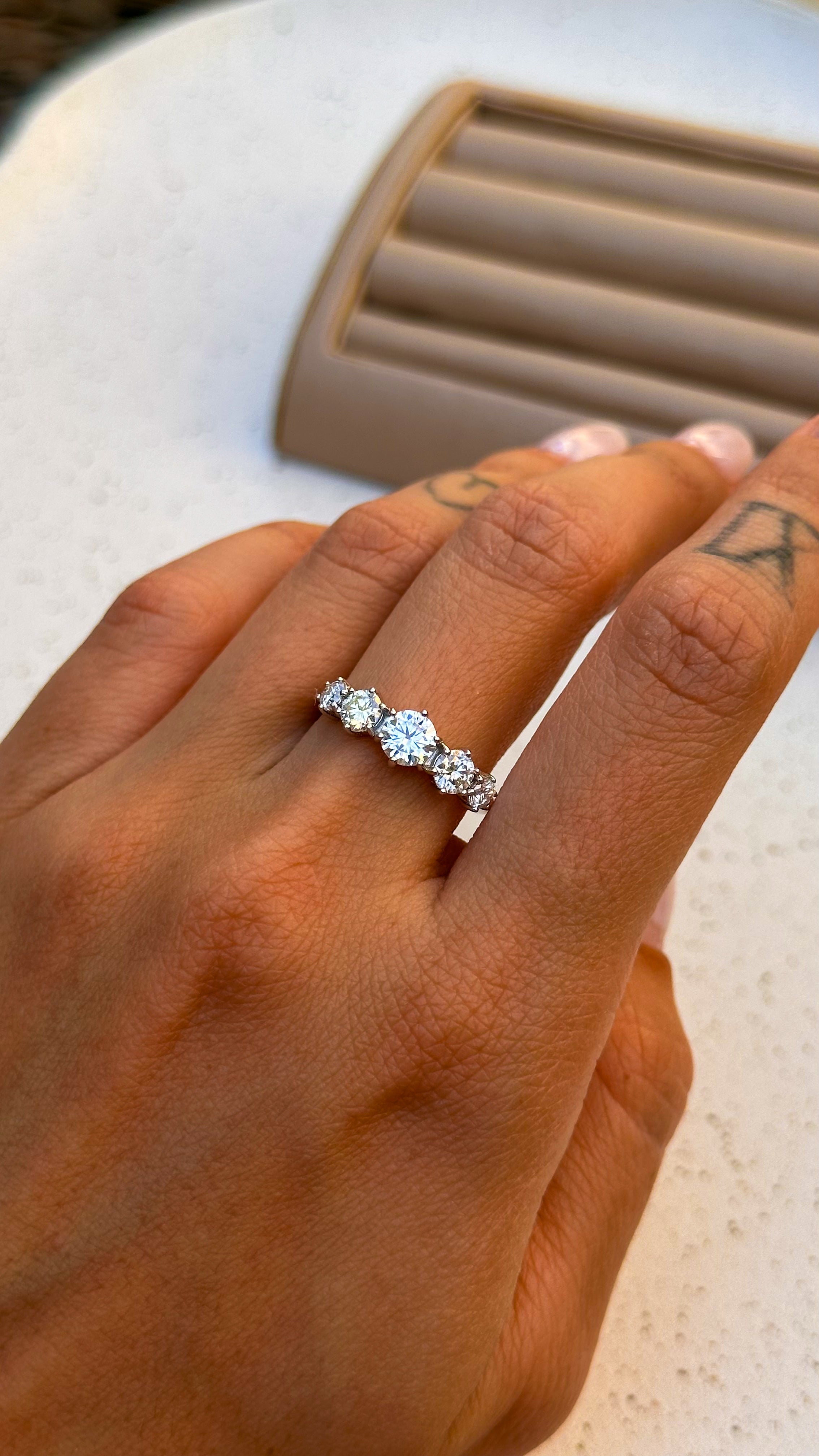 Anel Paola Moissanite Prata 925