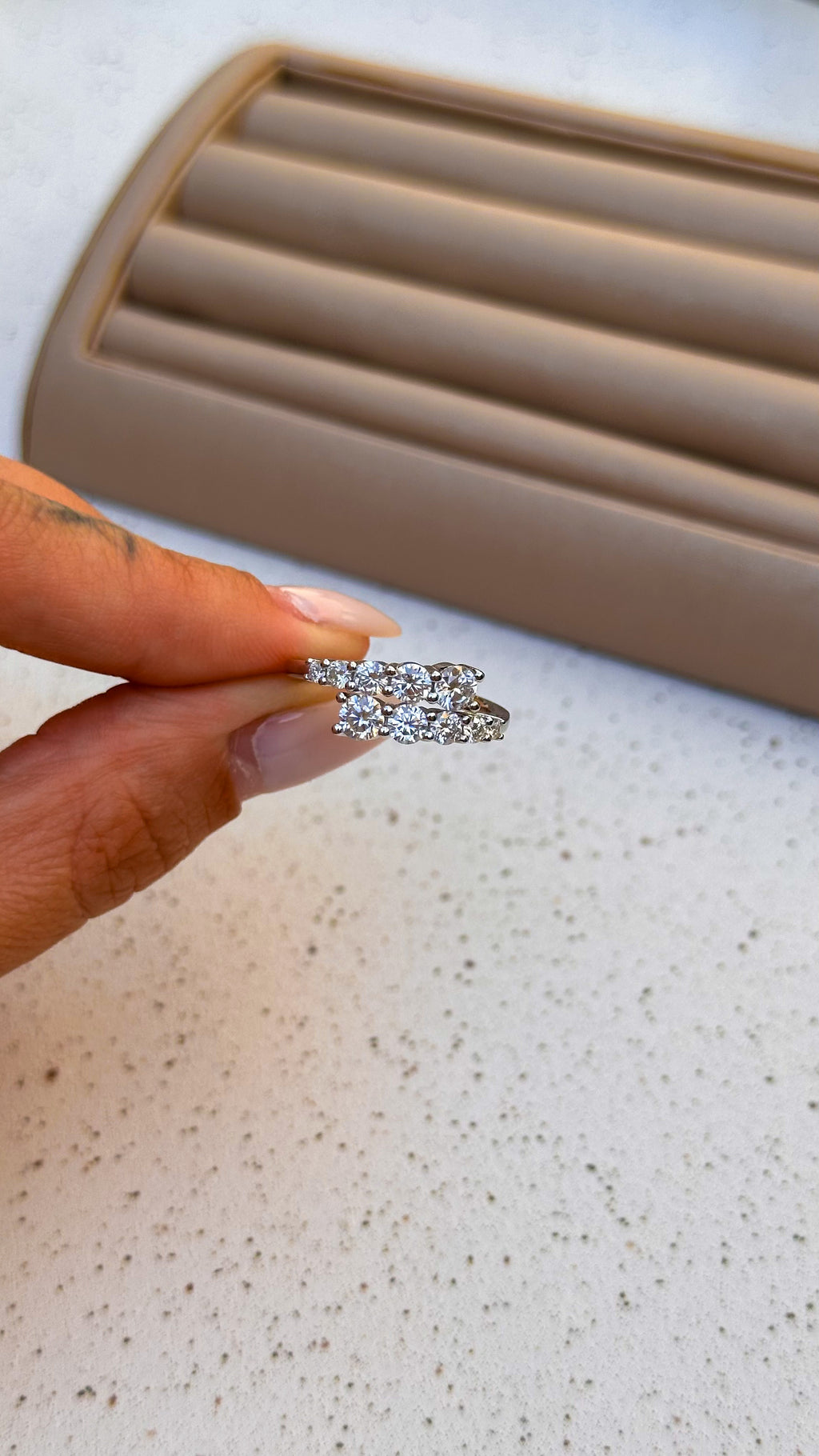 Anel Mia Moissanite Prata 925