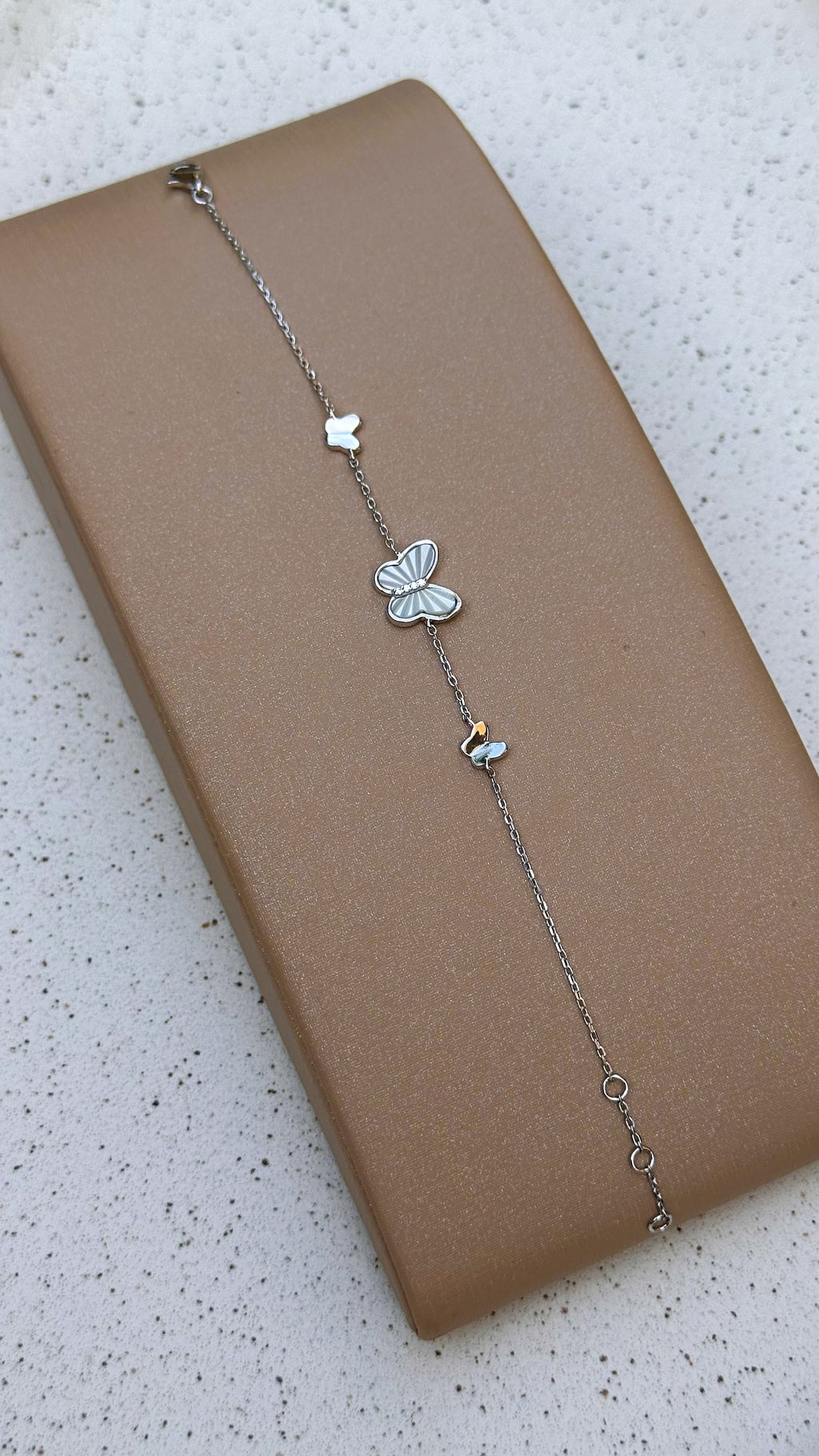 Pulseira Butterfly Madrepérola Prata 925