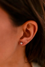 Brinco Clair Zircônia Cristal 4mm Prata 925