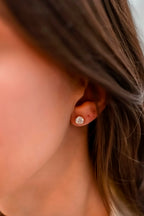 Brinco Clair Zircônia Cristal 6mm Prata 925